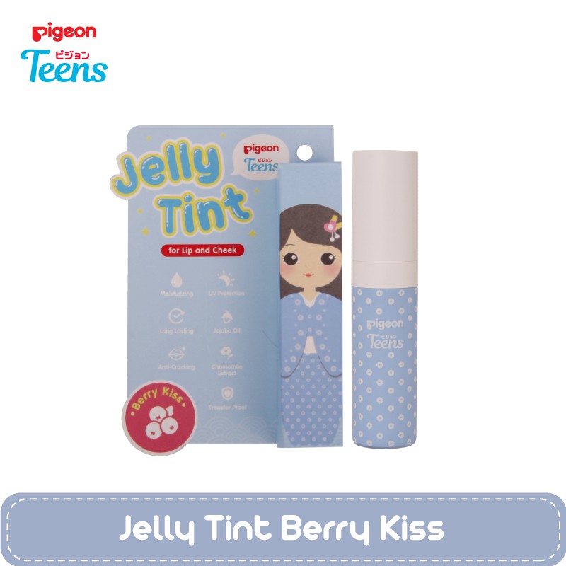 Pigeon Teens Jelly Tint Lip &amp; Cheek | Pelembab Bibir Perona Muka | Transferproof | Fruit Series