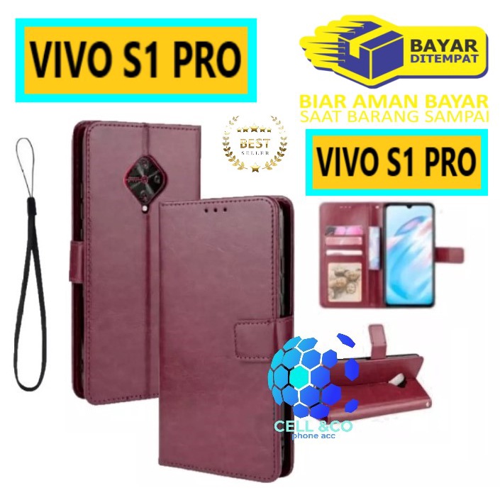 Flip cover VIVO S1 PRO Flip case buka tutup kesing hp casing hp flip case leather wallet