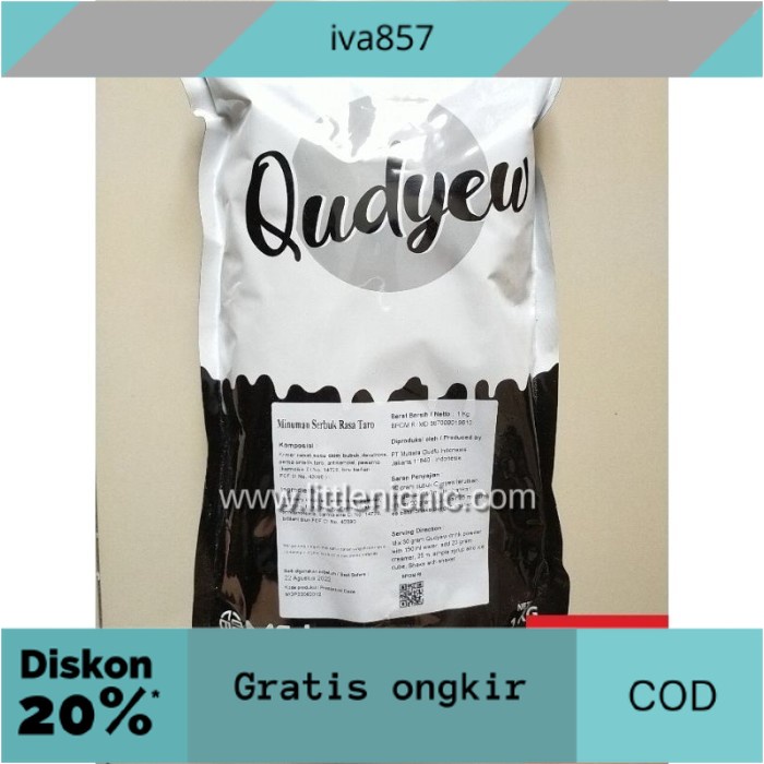 

PROMO Qudyew Taro bubuk minuman serbuk rasa Taro GRATIS ONGKIR