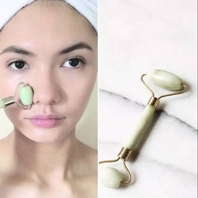 JADE STONE ROLLER FACE/ FACIAL TREATMENT/ PIJAT MUKA