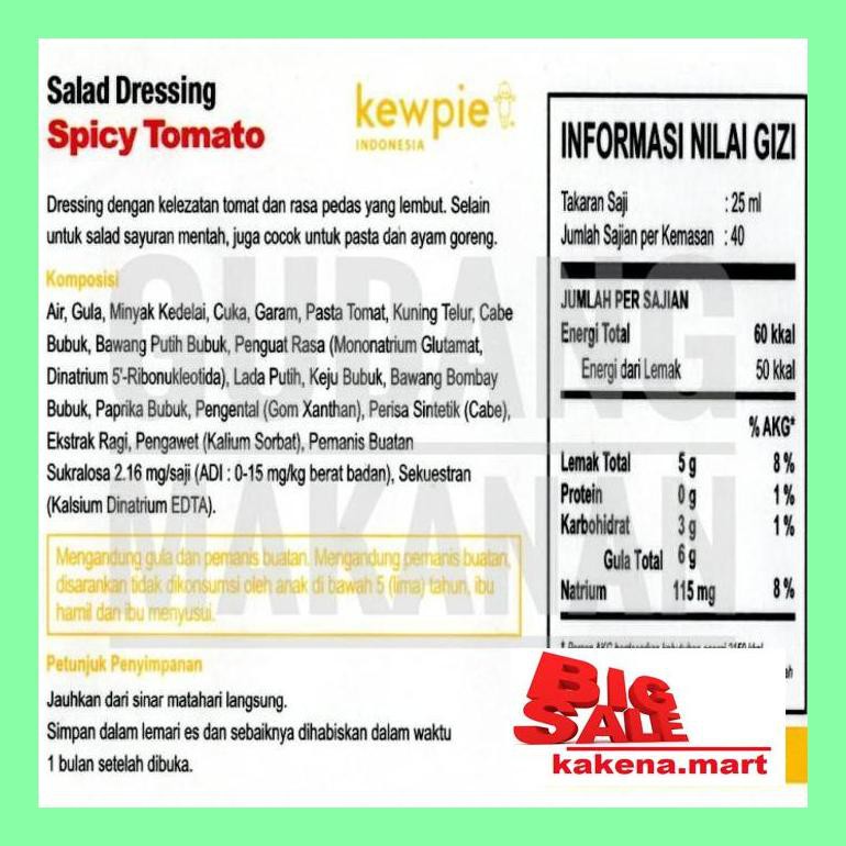 

Ka0Iusbu Kewpie Salad Dressing Spicy Tomato 1 Liter - Ekstra Bubble Budlem