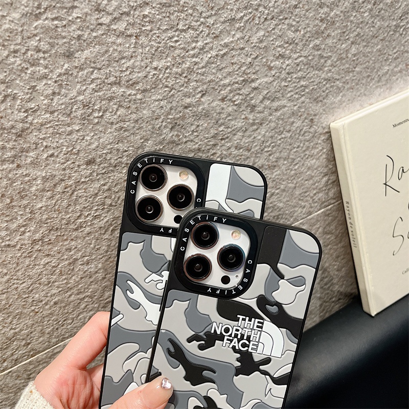 Casing Silikon Motif Camo 3D Untuk iPhone 11 12 13 14 Pro X XS MAX XR