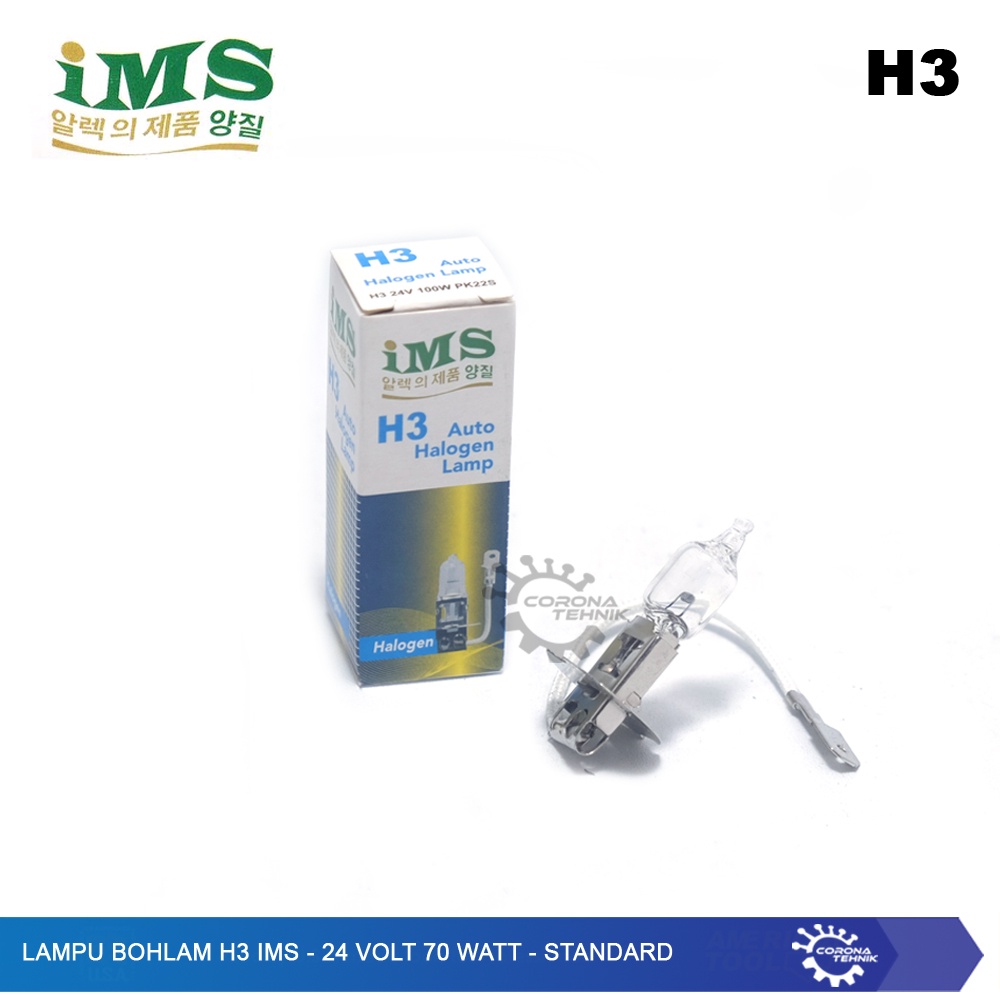 H3 - Lampu Bohlam IMS - 24 Volt 100 Watt PK22S