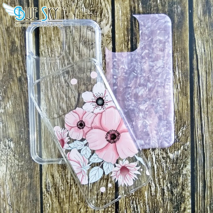 CASING PREMIUM SOFTCASE HARDCASE ANTICRACK MOTIF BUNGA 2 IPHONE 11 PRO