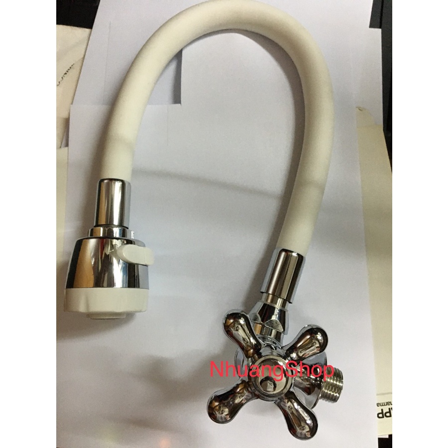 Kran tembok cuci piring fleksibel PUTIH good quality