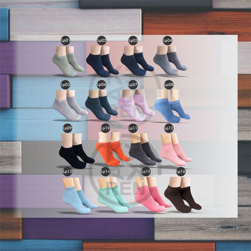 Kakaren Kaos Kaki Pendek Polos / Ankle Katun Unisex A