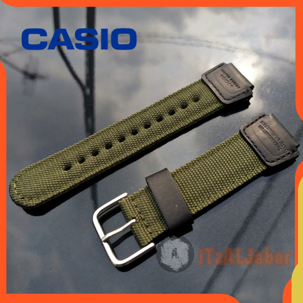 Tali jam tangan Casio G shock DW6600 Nylon Leather strap 16 mm Tali jam Casio Gshock DW6600