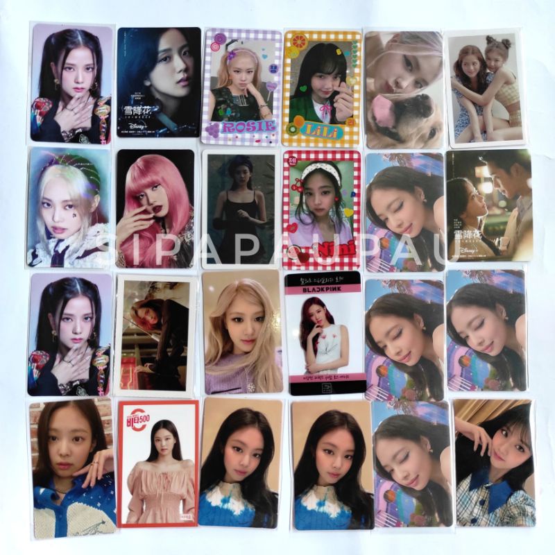 Photocard Jennie Wink Jisoo Hanbok Jennie Nunmul Rosé Jisoo Weverse Global Japan