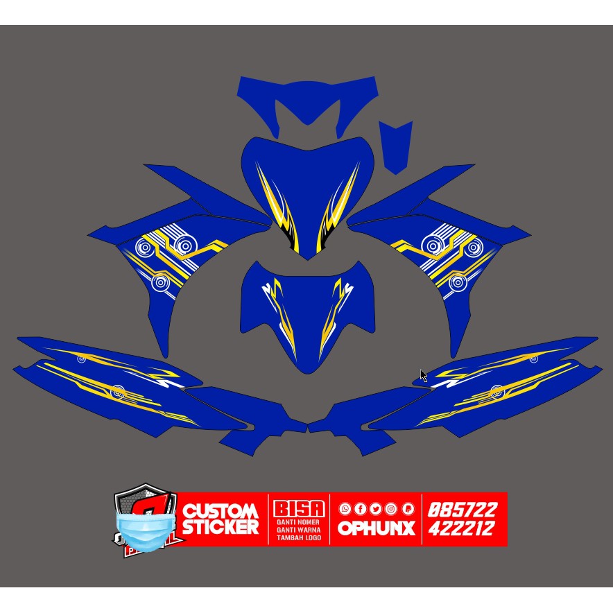 STIKER DECAL STICKER FULL BODY VARIASI Jupiter MX MX King MX 135 (11)