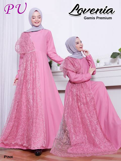 Gamis Pesta Mewah LAVENIA Gamis Kondangan Muslimah Bridesmaid Pesta