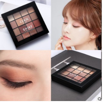 PREMIUM 16 COLORS EYE SHADOW GRATIS DOUBLE ENDED BRUSH