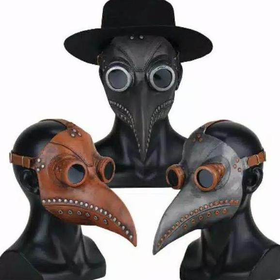 $$$$] Topeng Burung Latex Plague Bird Doctor Halloween Mask