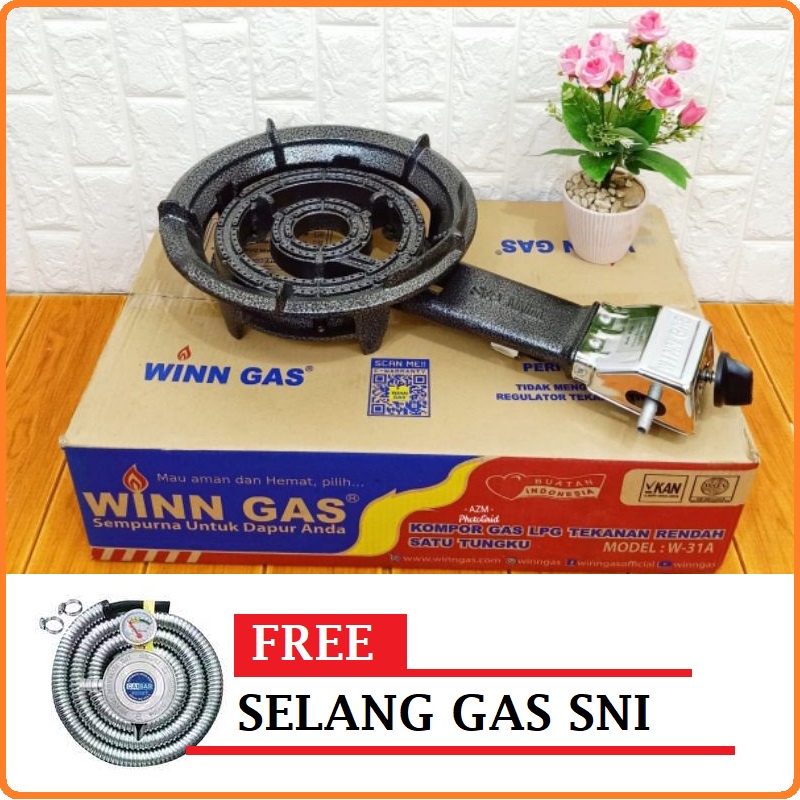 Kompor Gas Win Gas 31A Kompor Cor  Free Selang Gas SNI Kompor Gas Tekanan Rendah