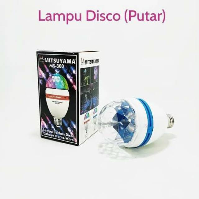 Lampu Bohlam Disco  MITSUYAMA MS-300 Warnah - Warnih