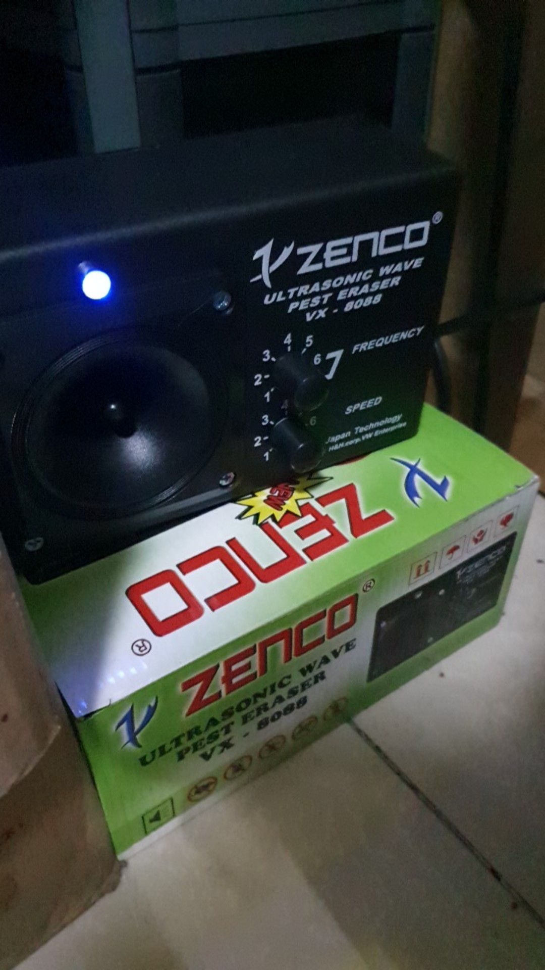 Zenco Ultrasonic Alat Pengusir Tikus Vx-8088  Pengusir Serangga Lain