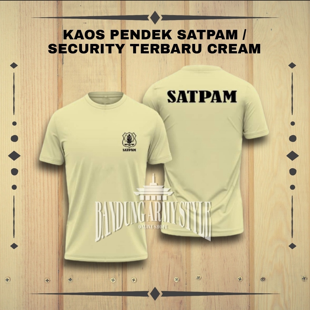 BAJU SATPAM TERBARU / KAOS satpam panjang / KAOS SECURITY TERBARU PENDEK