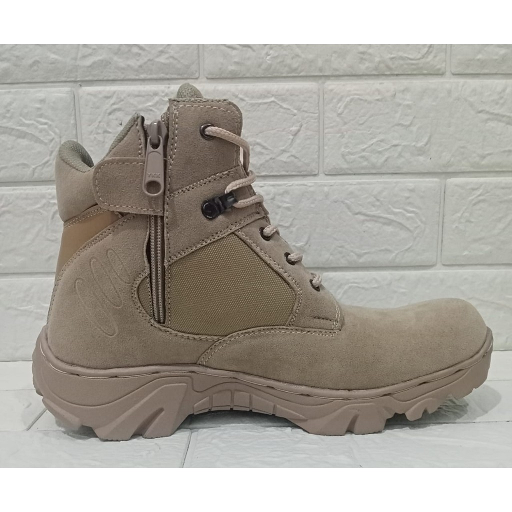 Sepatu boots safety pria/wanita tactical CAANGGO tinggi 6inci