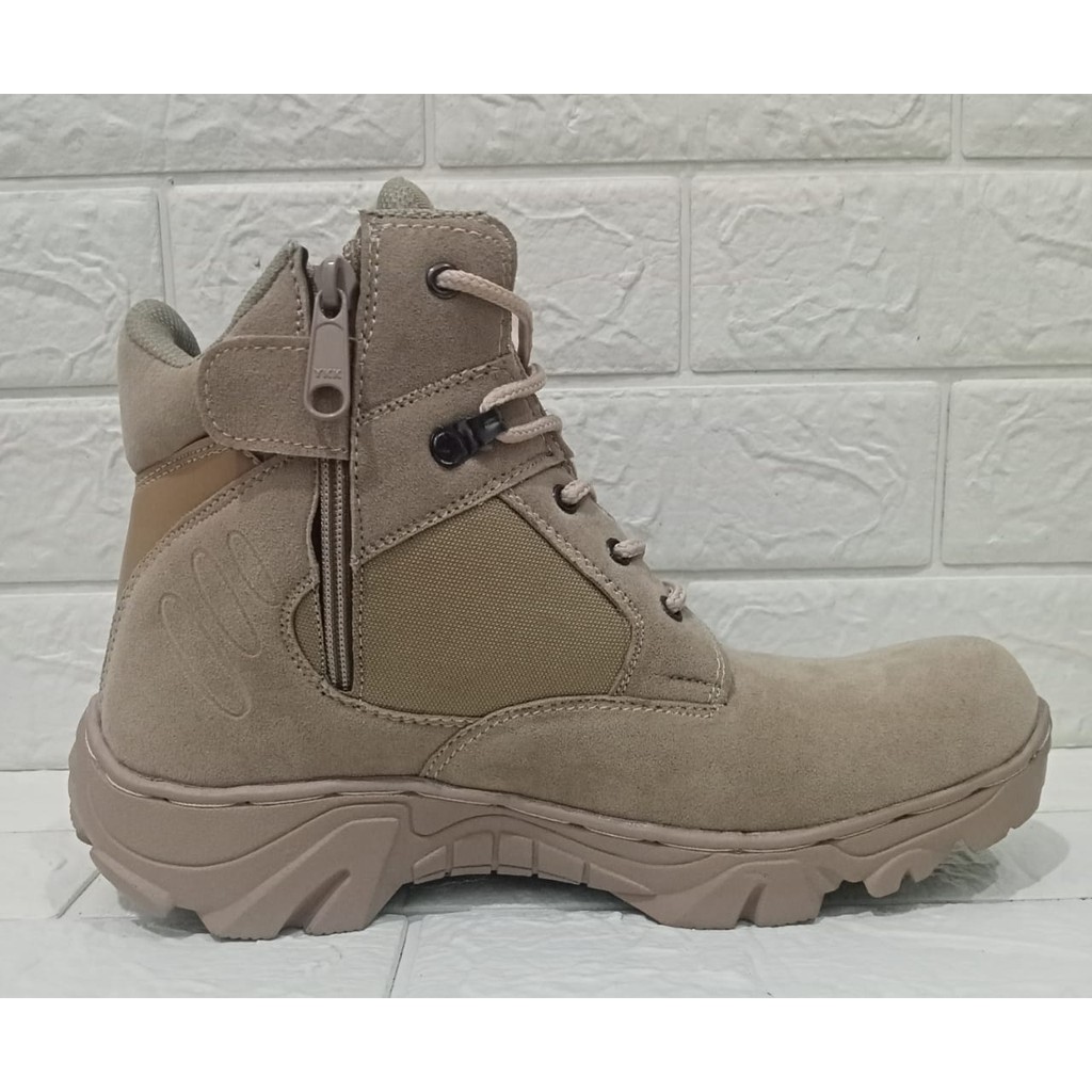 Sepatu boots safety pria/wanita tactical CAANGGO tinggi 6inci