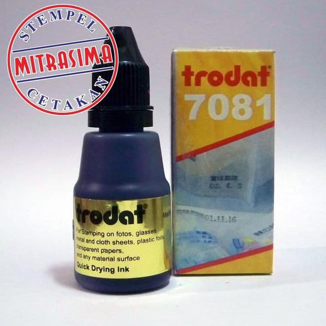 

Tinta untuk plastik, kaca, keramik Trodat 7081 warna Hitam