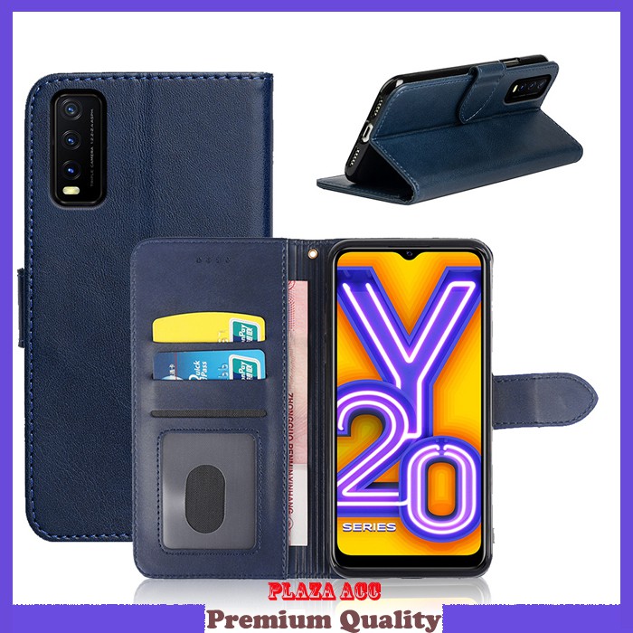 Premium Case Vivo Y20 - Casing Vivo Y20 Case Flip Wallet Cover