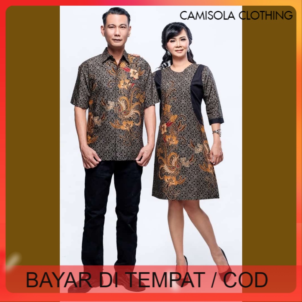 BATIK COUPLE SARIMBIT KELUARGA FAMILY AYAH IBU ANAK PEREMPUAN DAN LAKI LAKI PREMIUM DRESS KEKINIAN TERBARU JUMBO TERUSAN BATIK KOPEL MURAH ELEGAN ORCHID KAWUNG HITAM