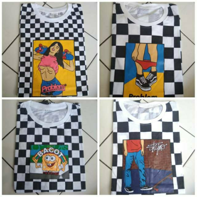 Kaos catur motif  / kaos distro / kaos murah / kaos kotak-kotak/kaos pria / kaos