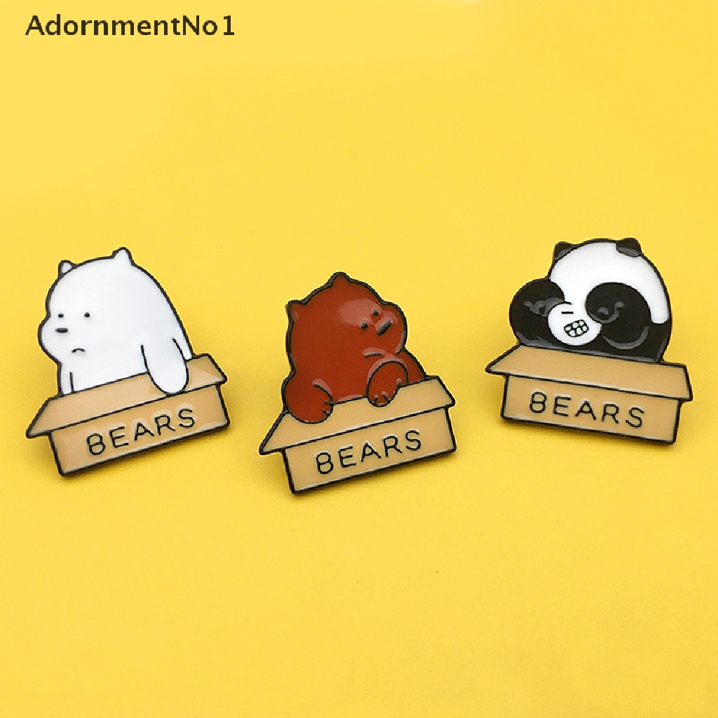 (AdornmentNo1) Bros Pin Enamel Bentuk Panda Kecil Untuk Aksesoris Pakaian