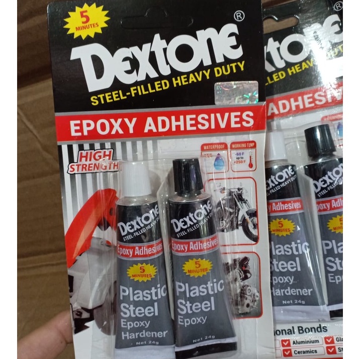 

Lem 5 Menit Dextone / Lem Besi / Lem Campur Dextone / Lem Epoxy / Lem Serbaguna (48gram)