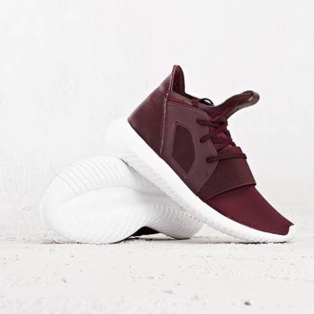 ADIDAS TUBULAR DEFIANT BURGUNDY//WHITE