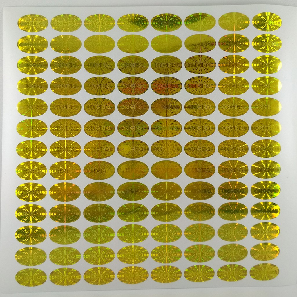 

Stiker Hologram Original Batik gold