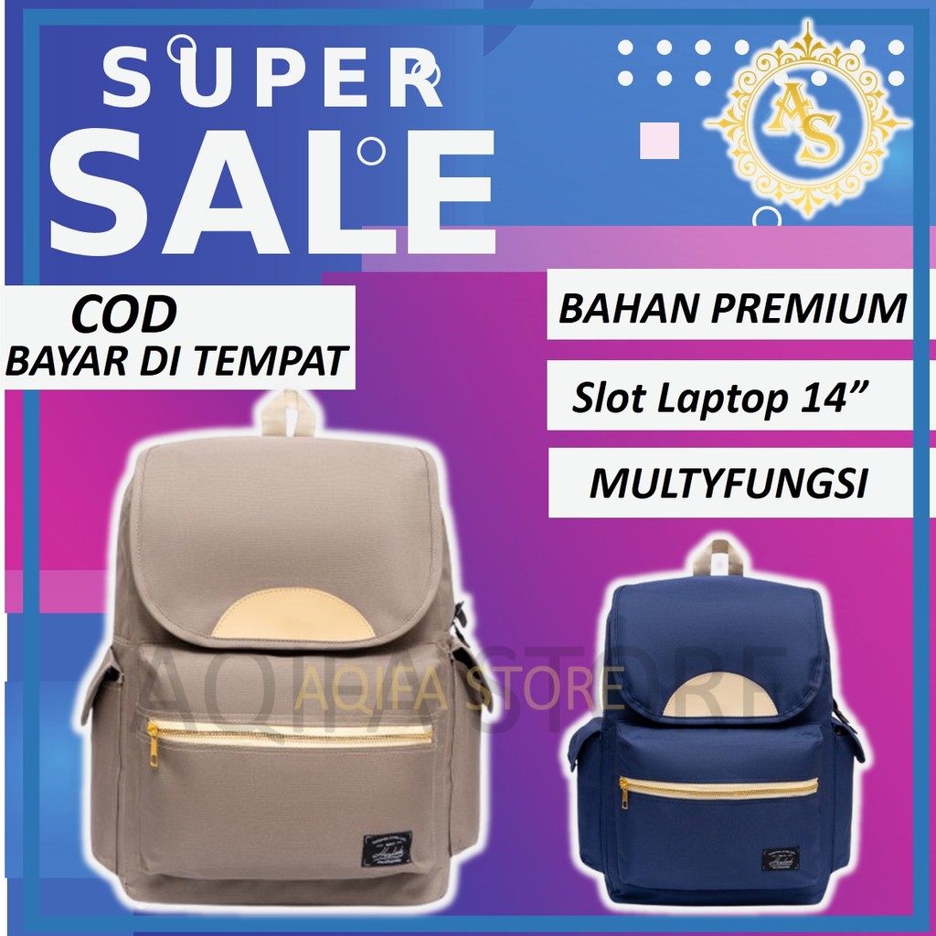 Tas Ransel Cewek Import Gendong Perempuan  Punggung Wanita Belakang Backpack Laptop