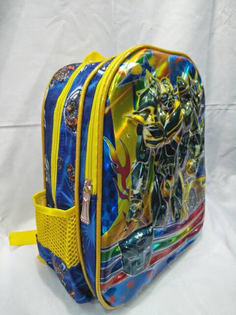 Tas lampu musik transformer tas sekolah anak tas import original