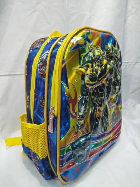 Tas lampu musik transformer tas sekolah anak tas import original