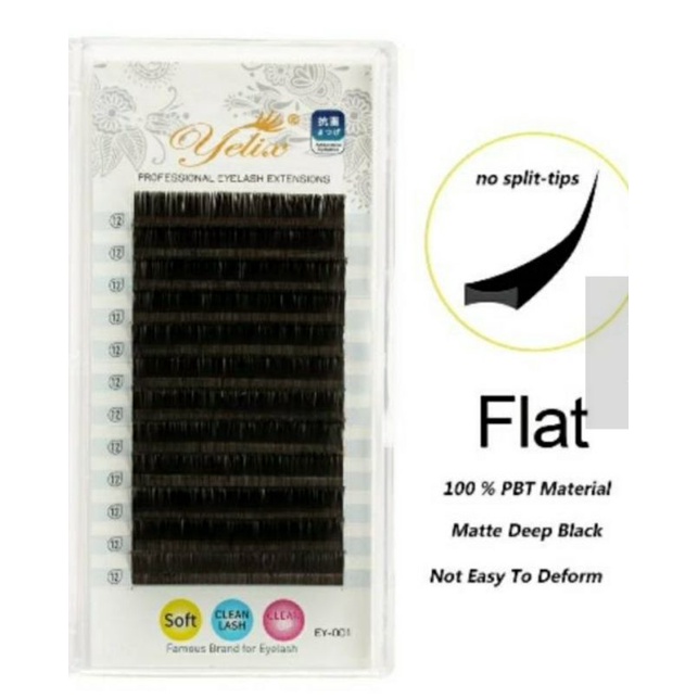 Yelix Diamond Black Camellia Ellips Flat Eyelash Extension