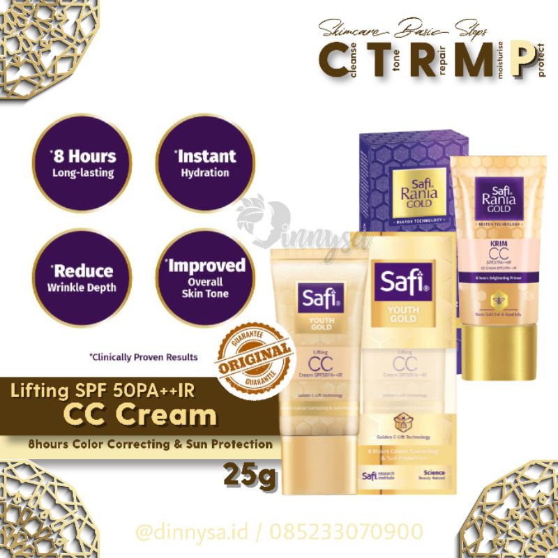 SAFI Malaysia ~ SAFI Rania Gold / SAFI Youth Gold CC Cream SPF 50PA+++IR 25gr