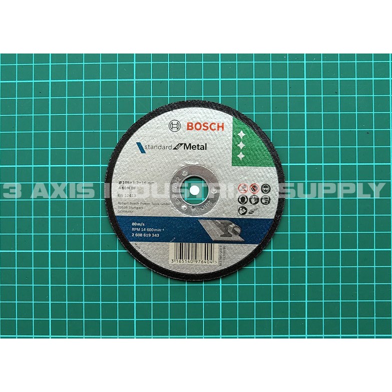 BATU POTONG BOSCH STANDARD FOR METAL A60N BF 4 Inch 105 X 1.2 X 16 mm