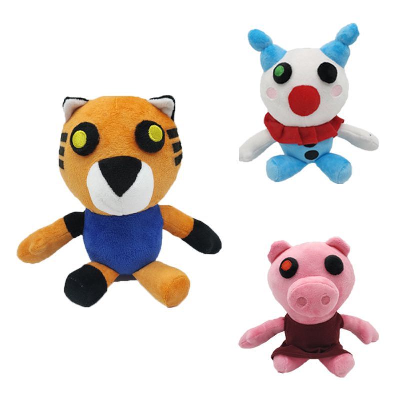 Plush Piggy Roblox Mainan Tiger Clown Boneka Plushee Lembut Boneka Penggemar Anak Hadiah