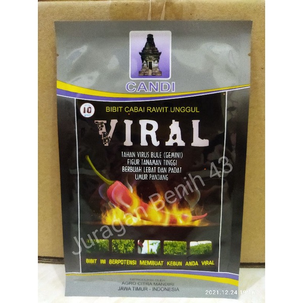 Benih Cabe Viral kemasan 10 gram