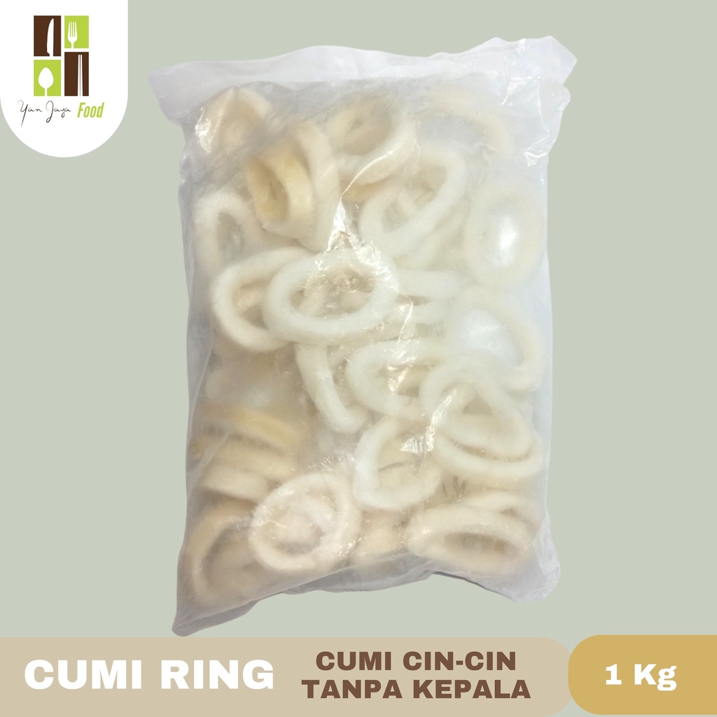 Cumi Ring Tanpa Kepala Squid Cumi Cincin Frozen [500g/1Kg]