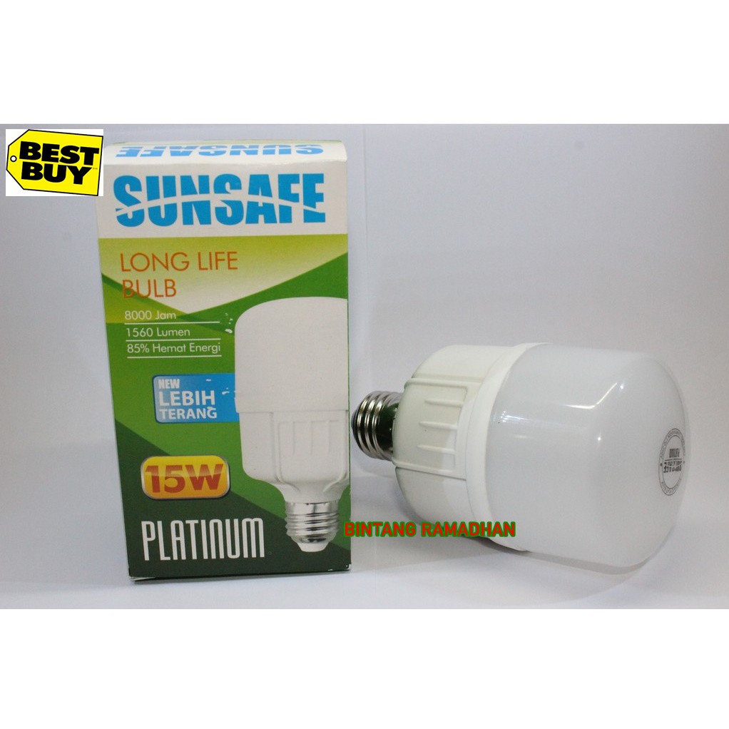SUNSAFE PLATINUM 15 WATT - LAMPU BOHLAM LED 15 WATT SUNSAFE PLATINUM