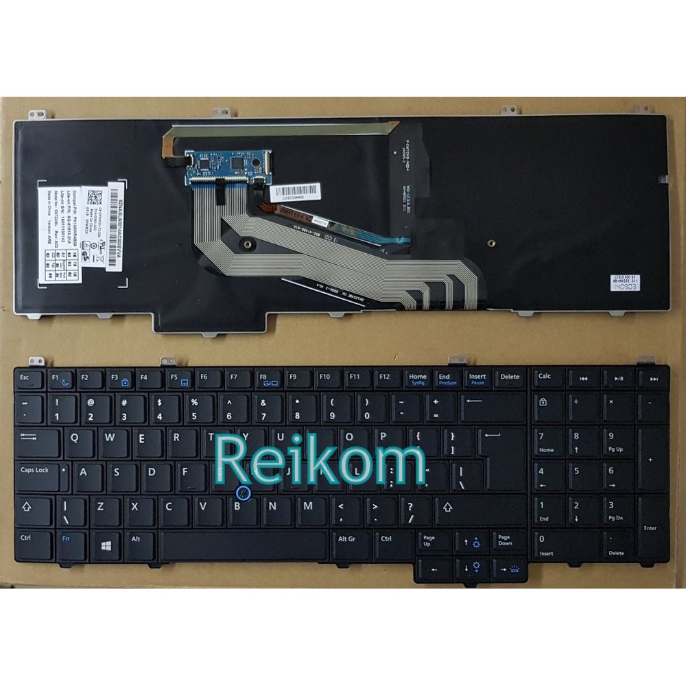 Keyboard Laptop Notebook Dell Latitude E5540 numerik lampu backlit backlight