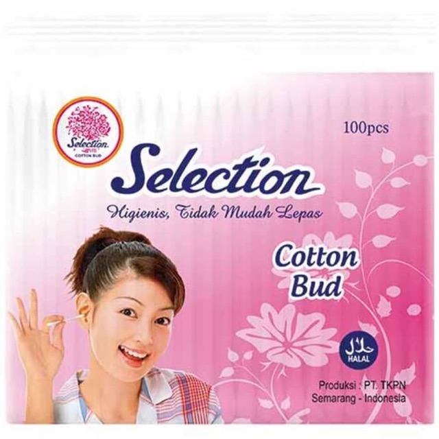 Selection Cotton Buds 100pcs REFILL / Pembersih Telinga Cotton Bud