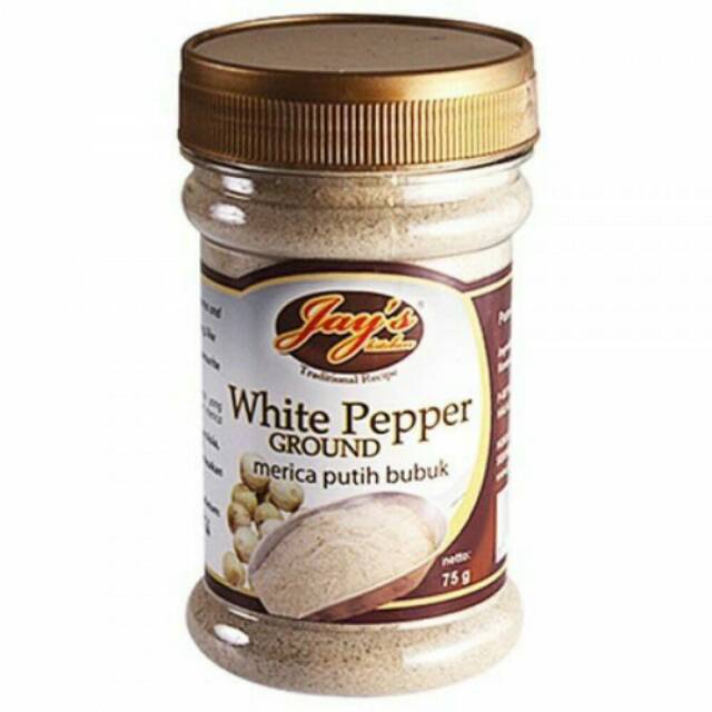 

W2fit Jay's White Pepper Ground | Lada Putih Bubuk Jays 75 gram