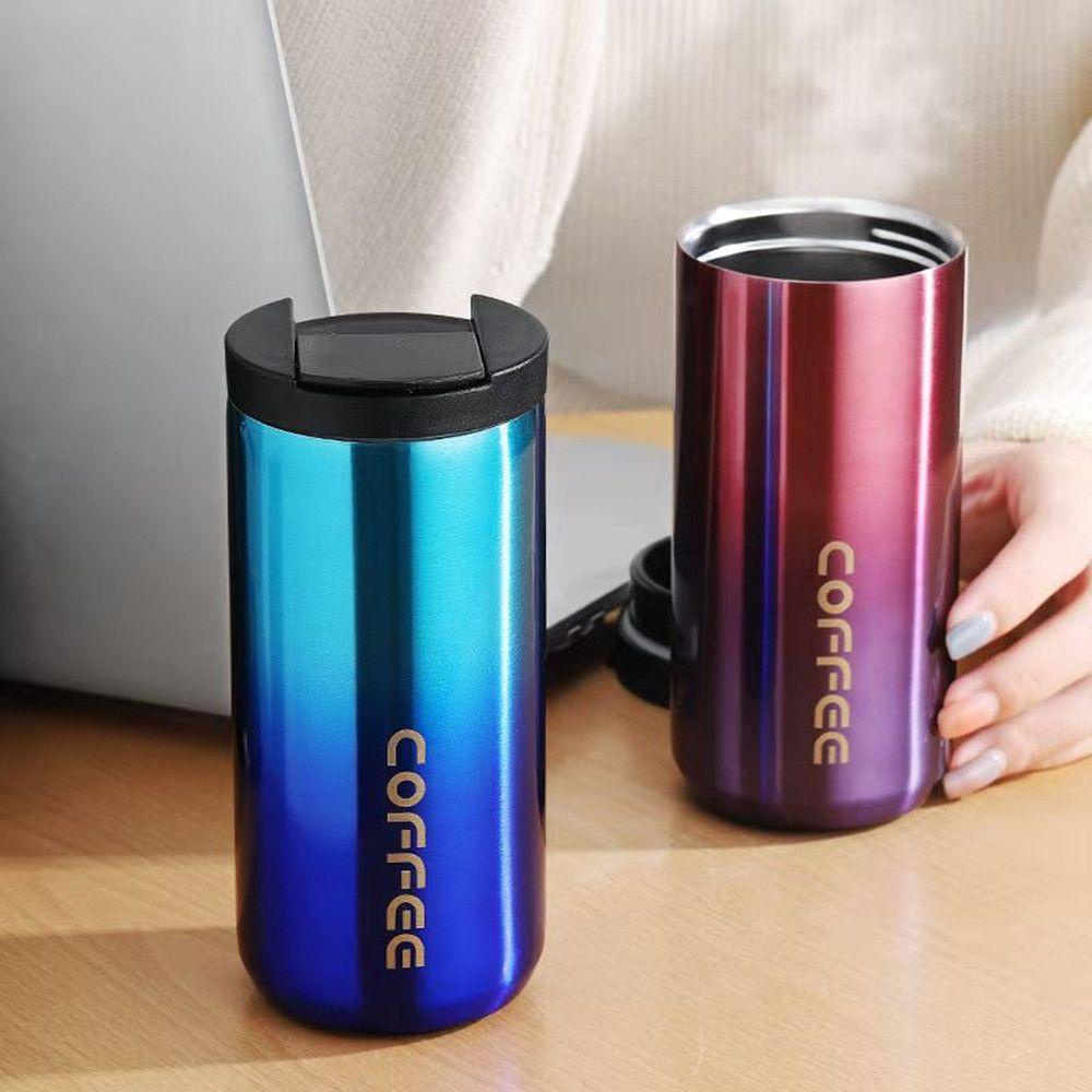 Solighter 400ml Mug Kopi Hadiah Botol Air Portable Anti Bocor