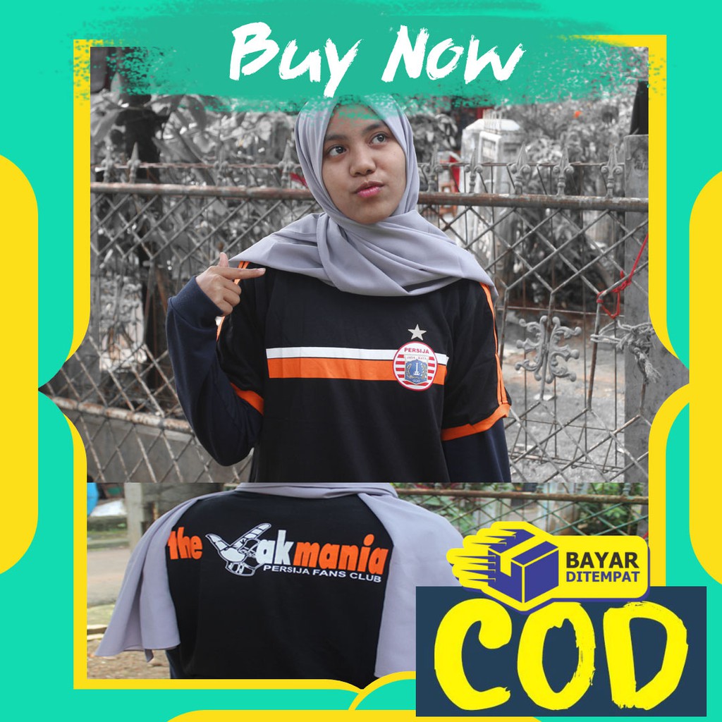 Kaos Persija Baju Persija Distro Persija Original THE JAKMANIA PERSIJA FANS PENDEK RINGER HITAM