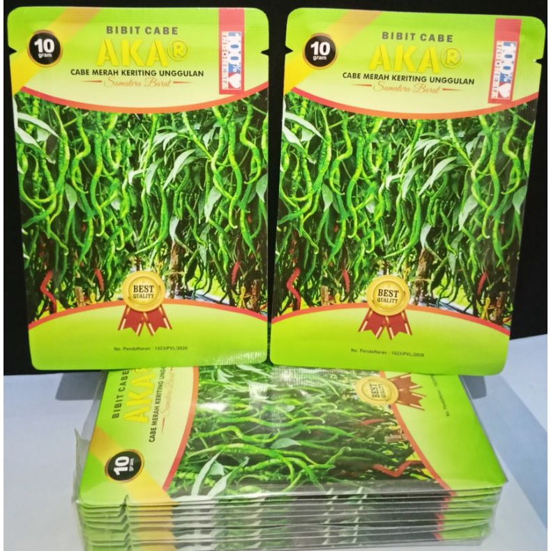 benih cabe akar 10gr, cabe merah keriting unggul lokal Sumatra barat