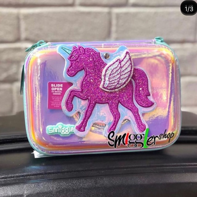 Smiggle Hardtop Pencil Case Unicorn