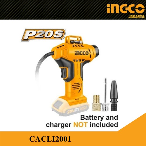 KOMPRESOR ANGIN CORDLESS MINI POMPA BAN 150PSI 20V INGCO CACLI2001