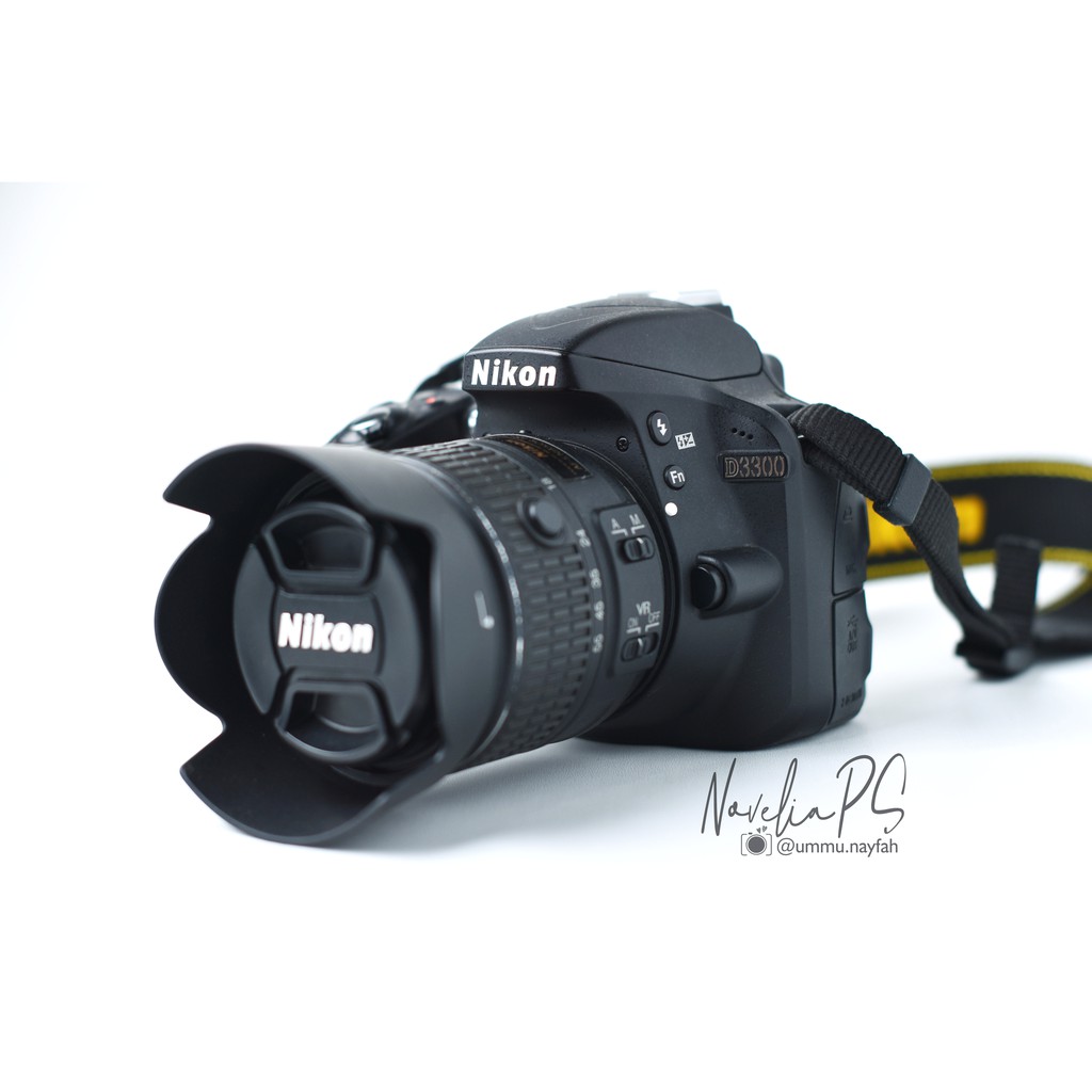 Kamera Nikon D3300 Kit Body Komplit dengan Kabel Konektor Teethering Cable ke TV Full Set Bekas