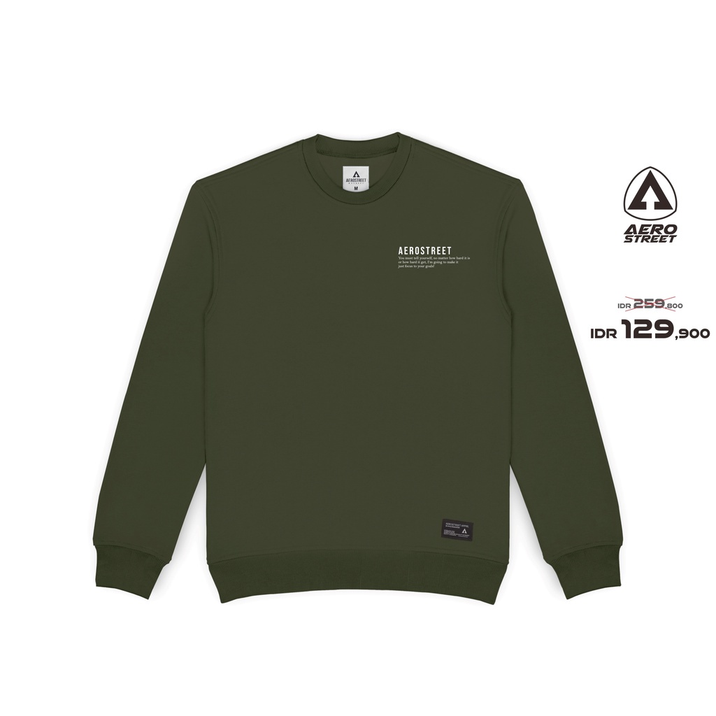 Crewneck Aero Army Logo -Sweater Aerostreet Army-Sweater Pria Wanita Terbaru